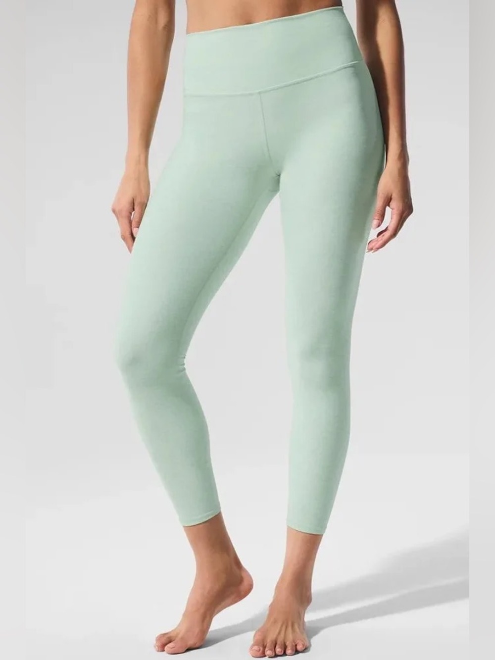 NWT ALO Yoga Alosoft High-Waist 7/8 Highlight Legging Spearmint Heather Size M